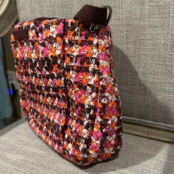 Vera Bradley Hadley Crossbody | Shoulder Bag Houndstooth Tweed Retired - Picture 3 of 15